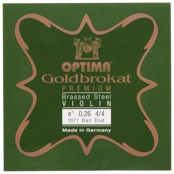 Optima Goldbrokat Premium Brassed Steel Violin E String